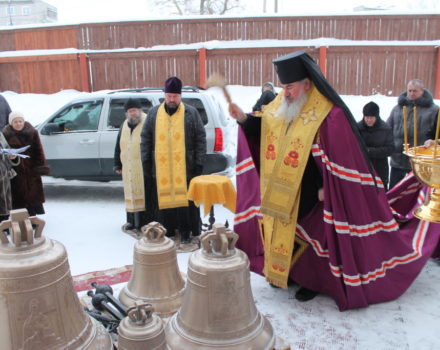 Освящение колоколов в Иоанно-Предтеченском монастыре Соликамска, 2016 год