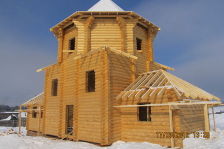 Храм ап. Андрея Первозванного в Сёлах (Боровск, Соликамск), март 2012 года
