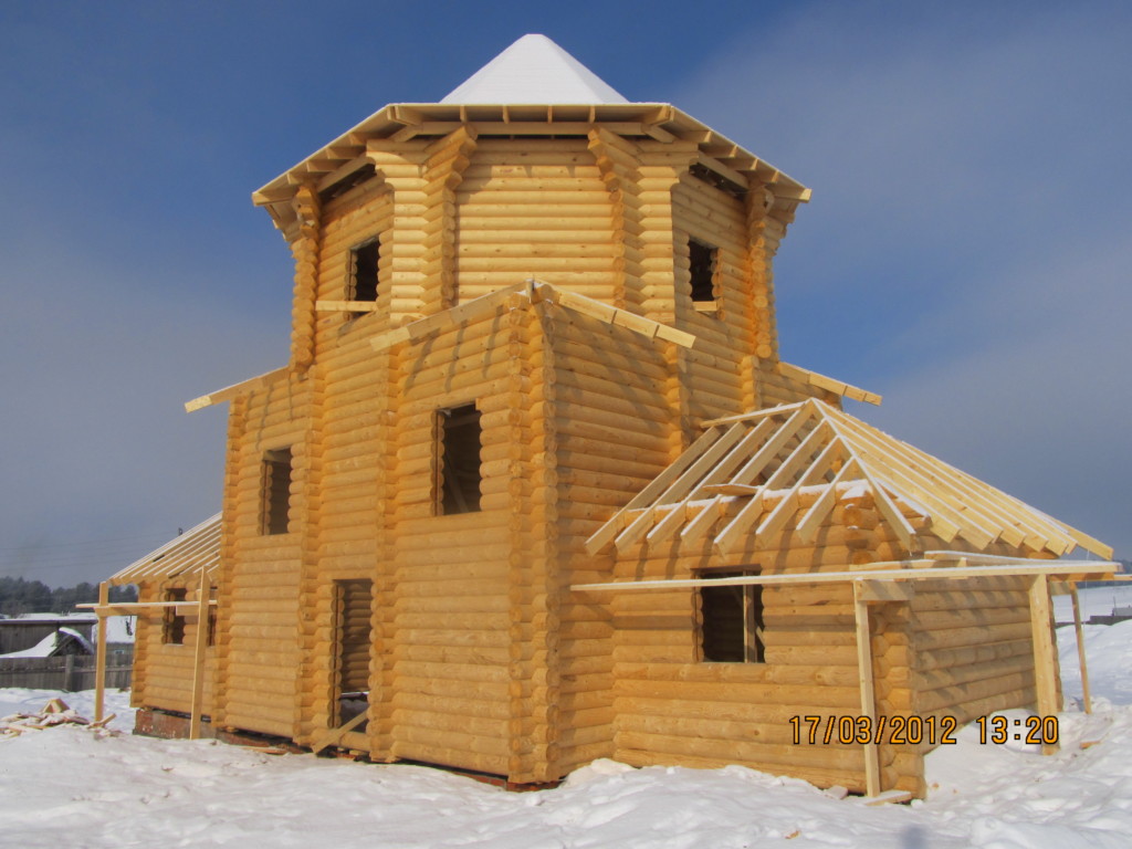 Храм ап. Андрея Первозванного в Сёлах (Боровск, Соликамск), март 2012 года
